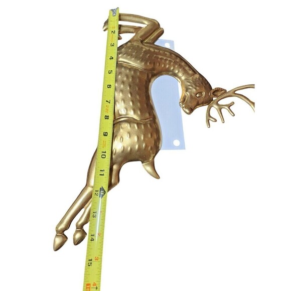 Metallic Leaping Deer Christmas Wall Décor Gold - Wondershop - Picture 5 of 9